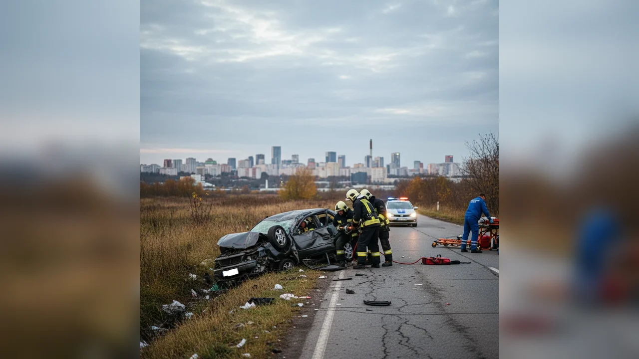 Accident grav în Botoșani: șofer blocat și intervenție dramatică