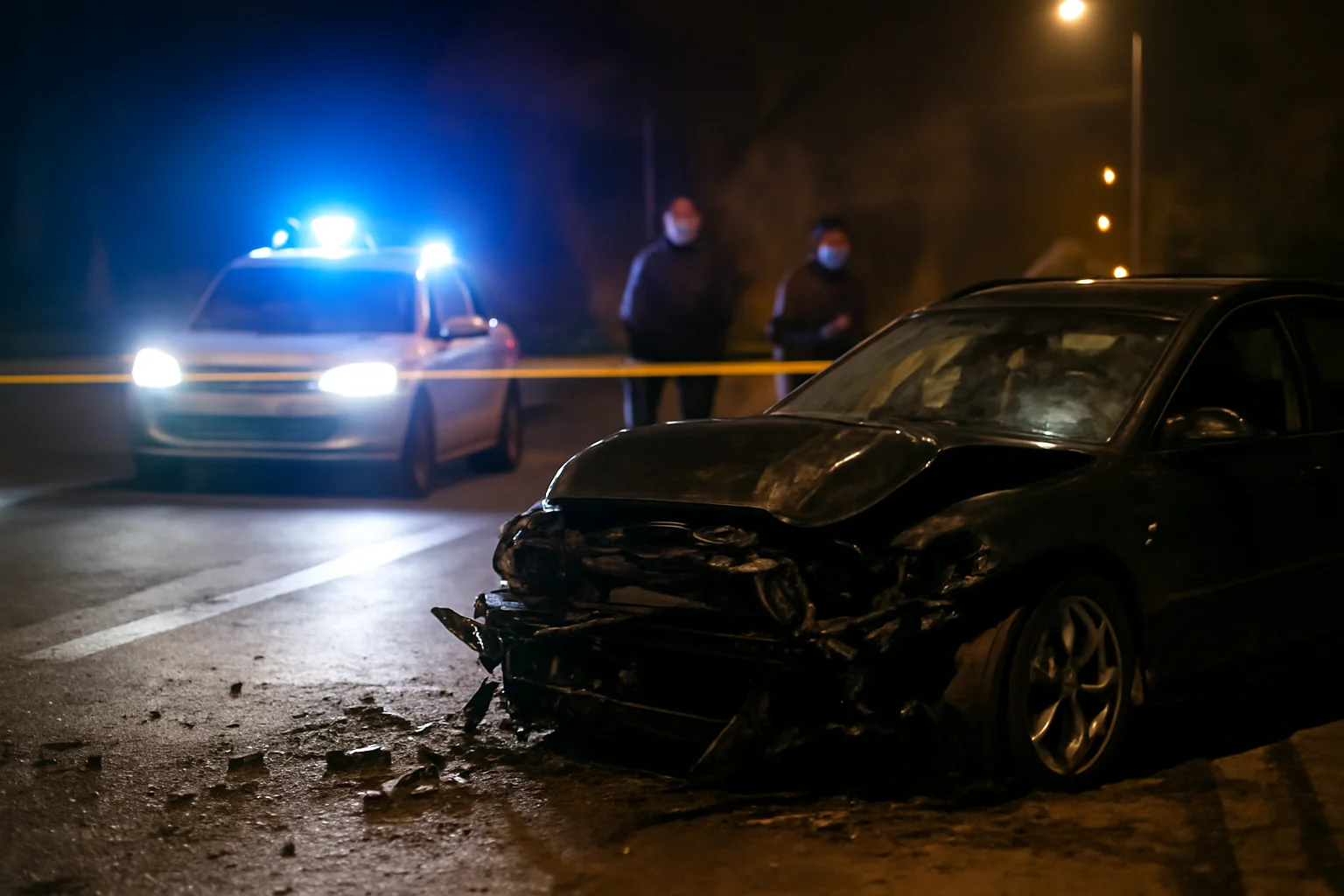 Accident grav în miez de noapte provocat de un șofer care a fugit de la locul faptei