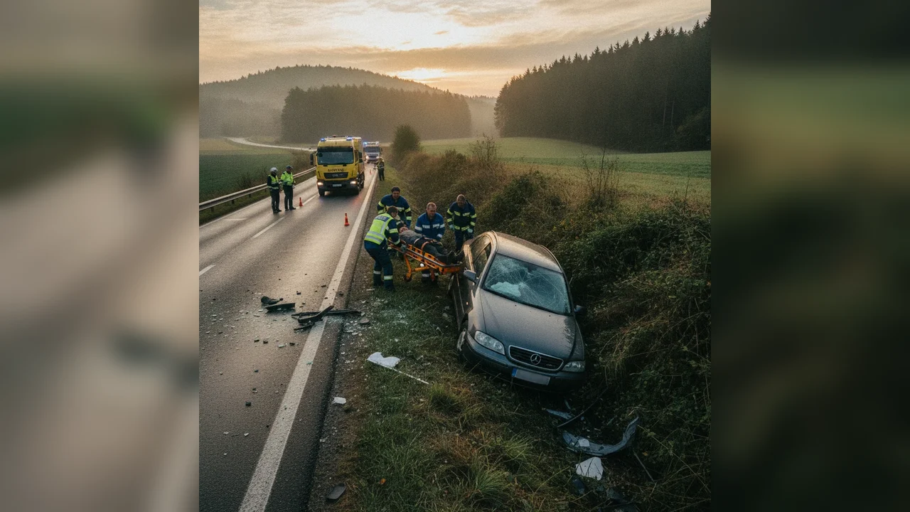 Accident grav pe E58 lângă Zăicești: Un șofer spitalizat