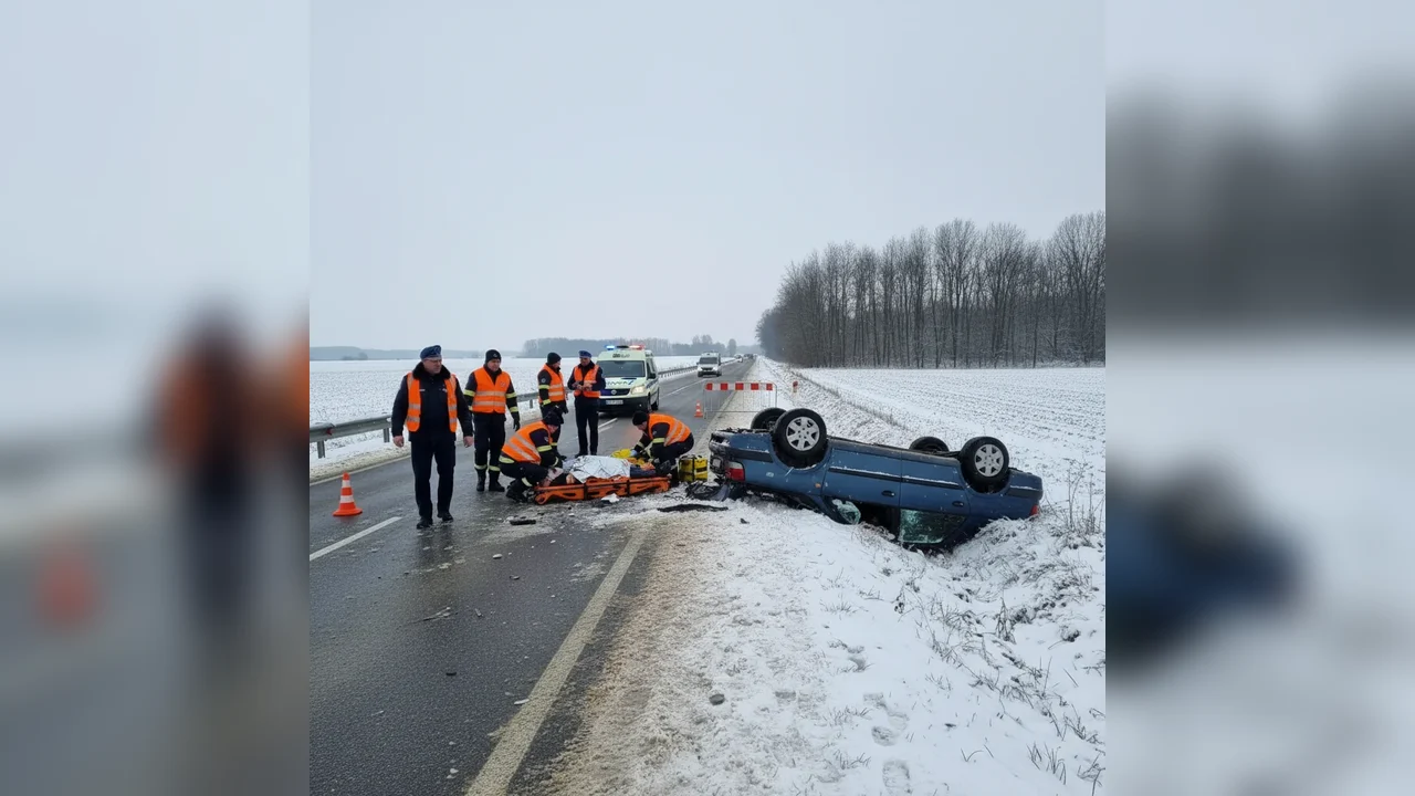 Accident rutier cu victime lângă Botoșani, provocat de un șofer cu anvelope de vară pe DN 29F