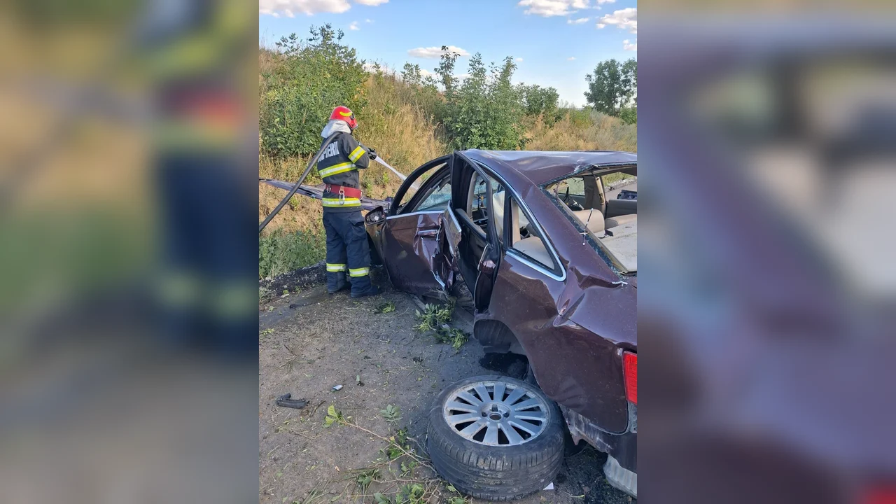 Tânăr de 22 de ani, dus la spital după un accident la Ungureni