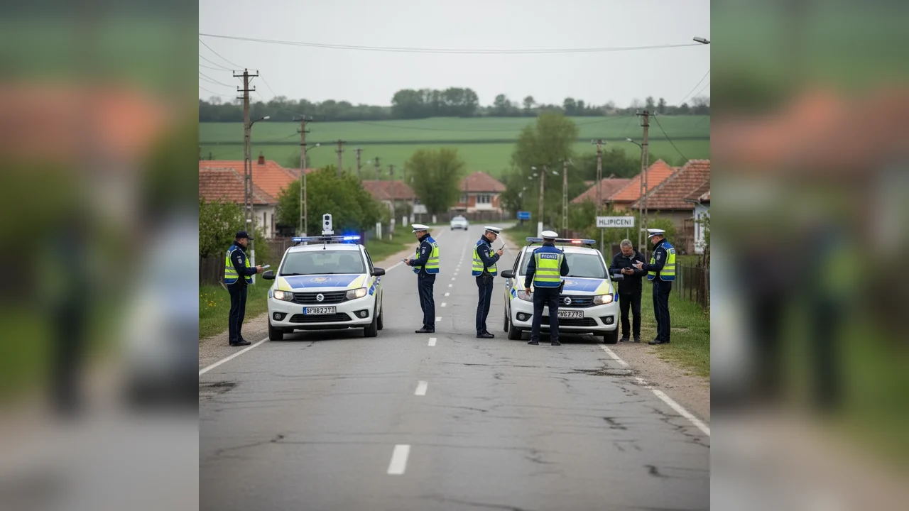 Acțiune a polițiștilor în Hlipiceni, județul Botoșani: amenzi de peste 6.000 de lei și un permis reținut