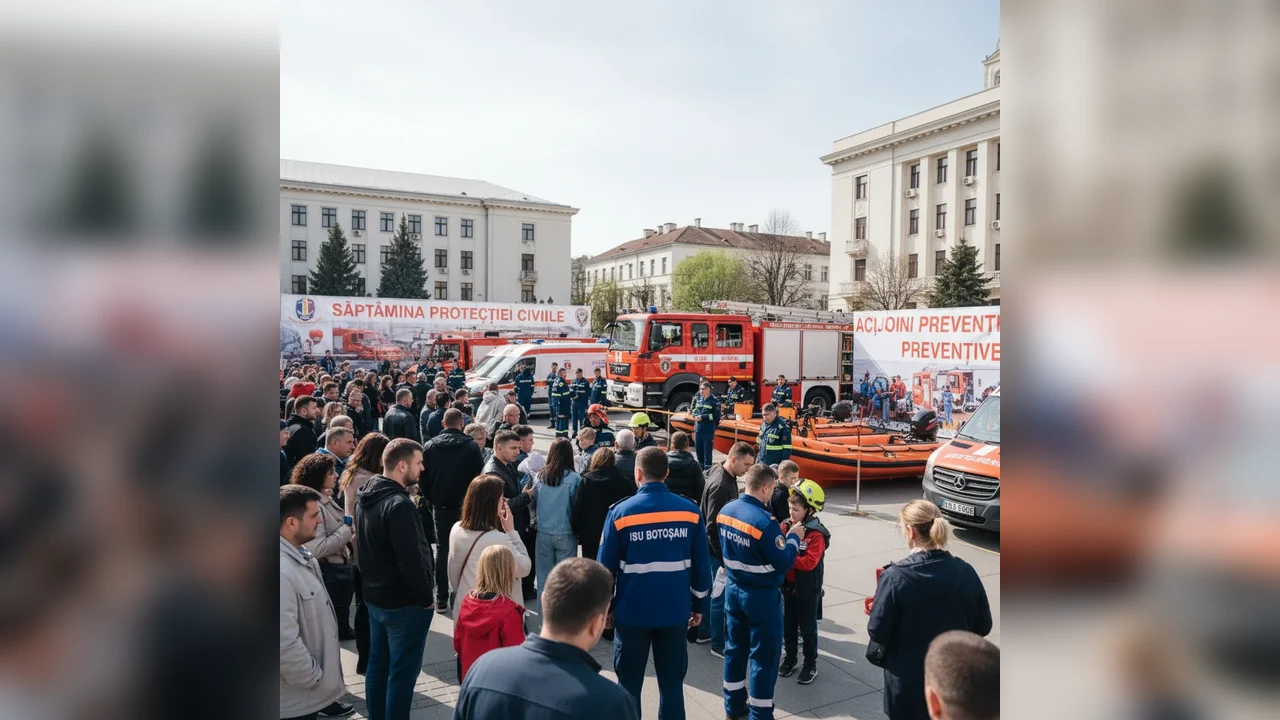 Acțiuni preventive de amploare la Botoșani în cadrul Săptămânii Protecției Civile