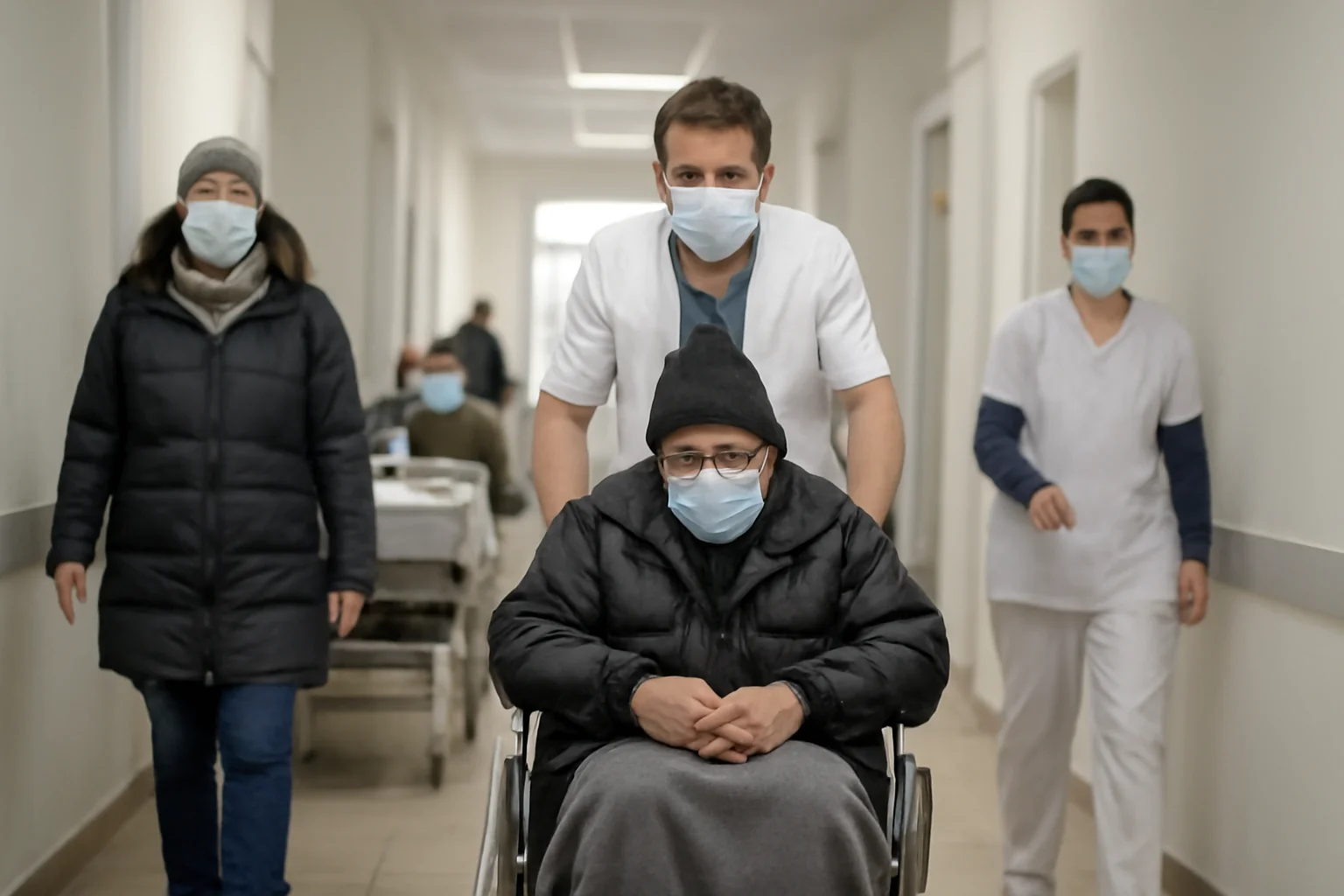 Activitate intensă la Ortopedie în plin ger, la Spitalul Mavromati (VIDEO)