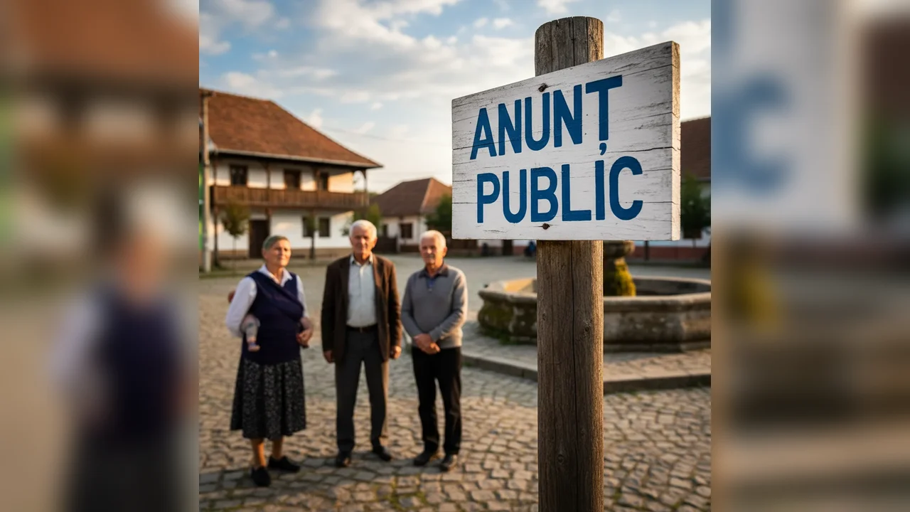 Anunț Public Important pentru Comunitatea Locală