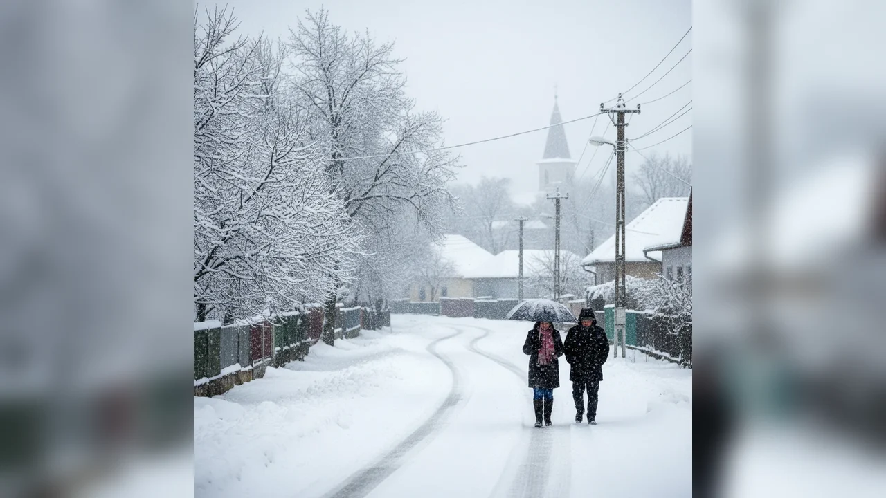 Avertizare meteo pentru Botoșani: cod galben de ninsori, lapoviță și polei
