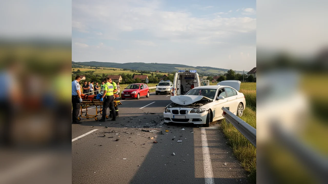 Bărbat transportat de urgență la spital