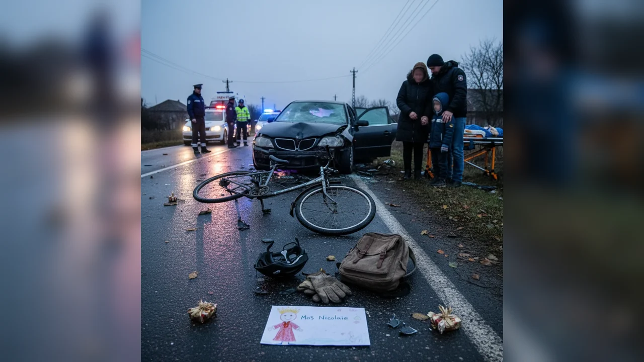 Biciclist tată a doi copii, lovit mortal de o mașină în drum spre casă