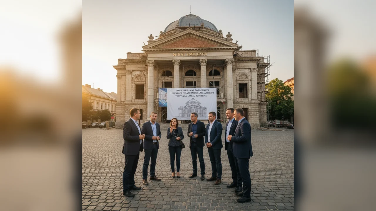 Botoșani: Consiliul Local analizează redirecționarea unui credit pentru finalizarea ansamblului Teatrului „Mihai Eminescu”