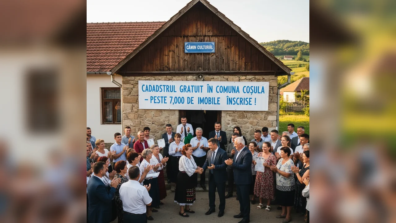 Cadastrare gratuită finalizată la Coșula: peste 7.000 de imobile înregistrate oficial în Botoșani