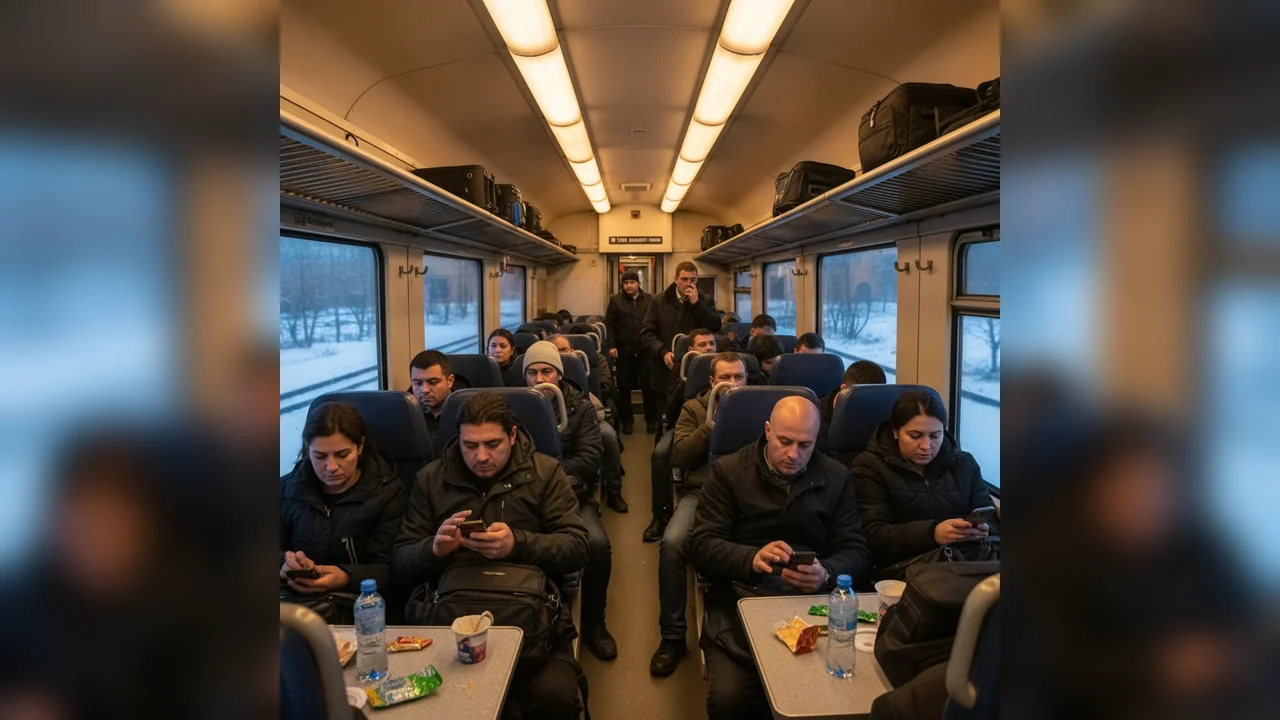 Călătorie întreruptă pentru zeci de botoșăneni: trenul IR 1658 spre București, blocat ore în șir