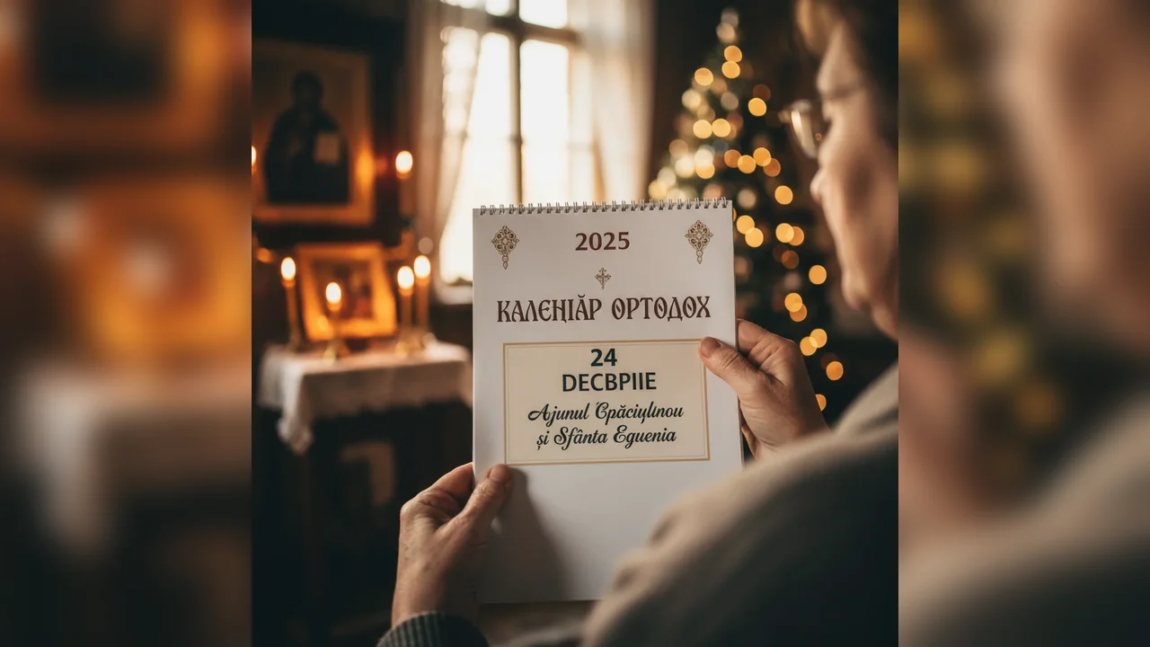 Calendar ortodox — 2025-12-24: Ajunul Crăciunului și Sfânta Eugenia