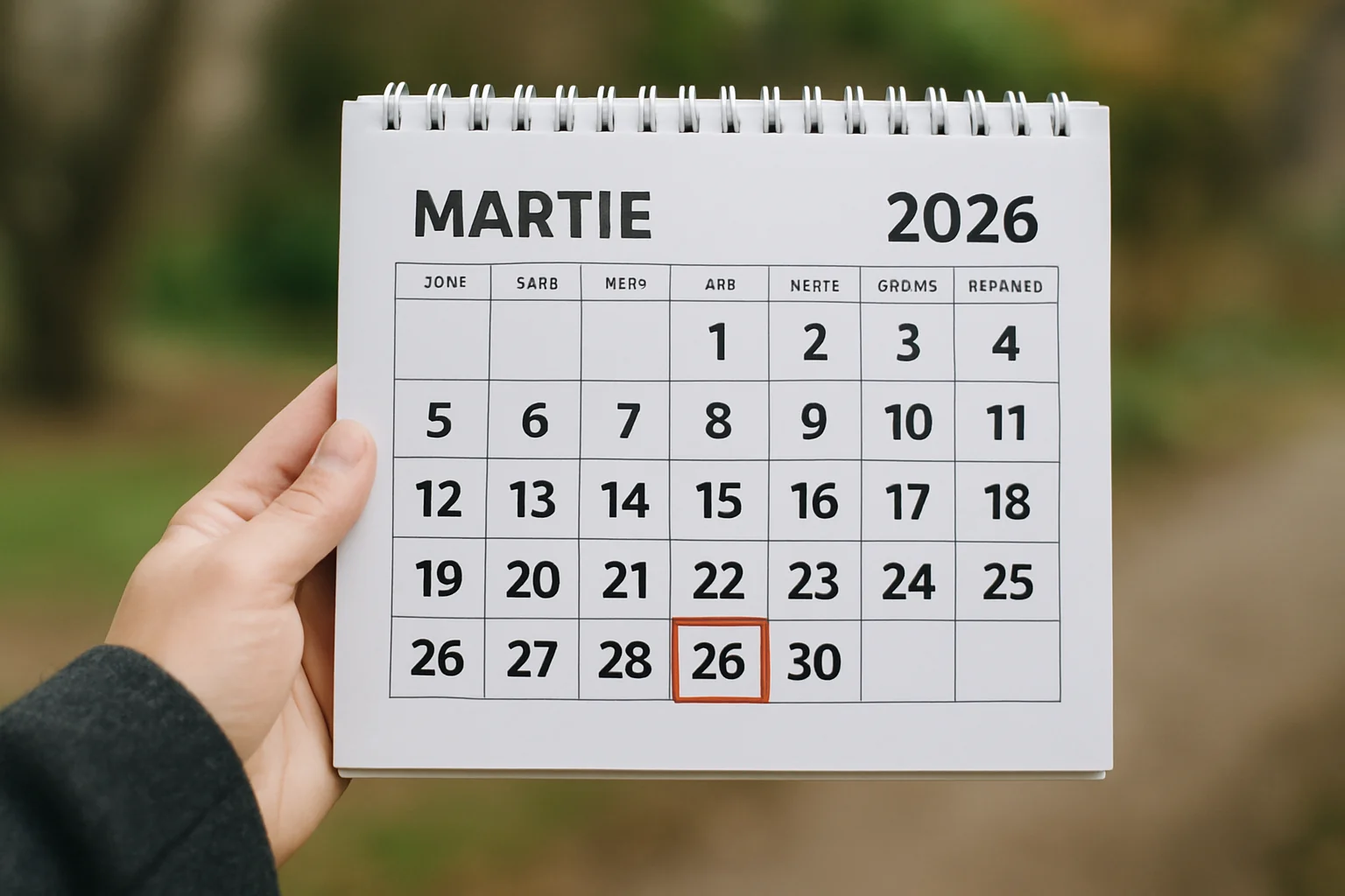 Calendar ortodox – 26 martie 2026