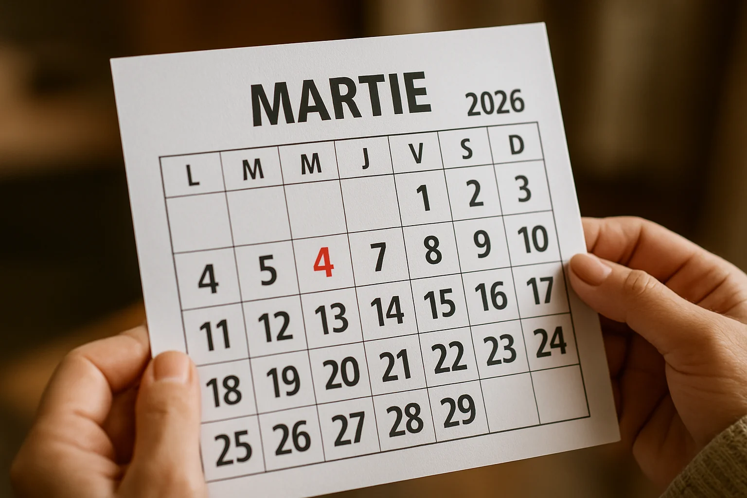 Calendar ortodox – 4 martie 2026