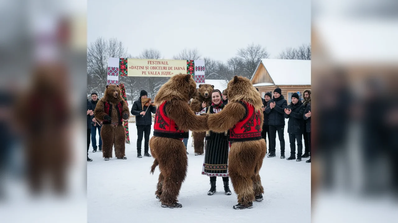 Cetele de urși din Comănești vin la Botoșani pentru Festivalul „Datini și Obiceiuri de Iarnă pe Valea Jijiei”