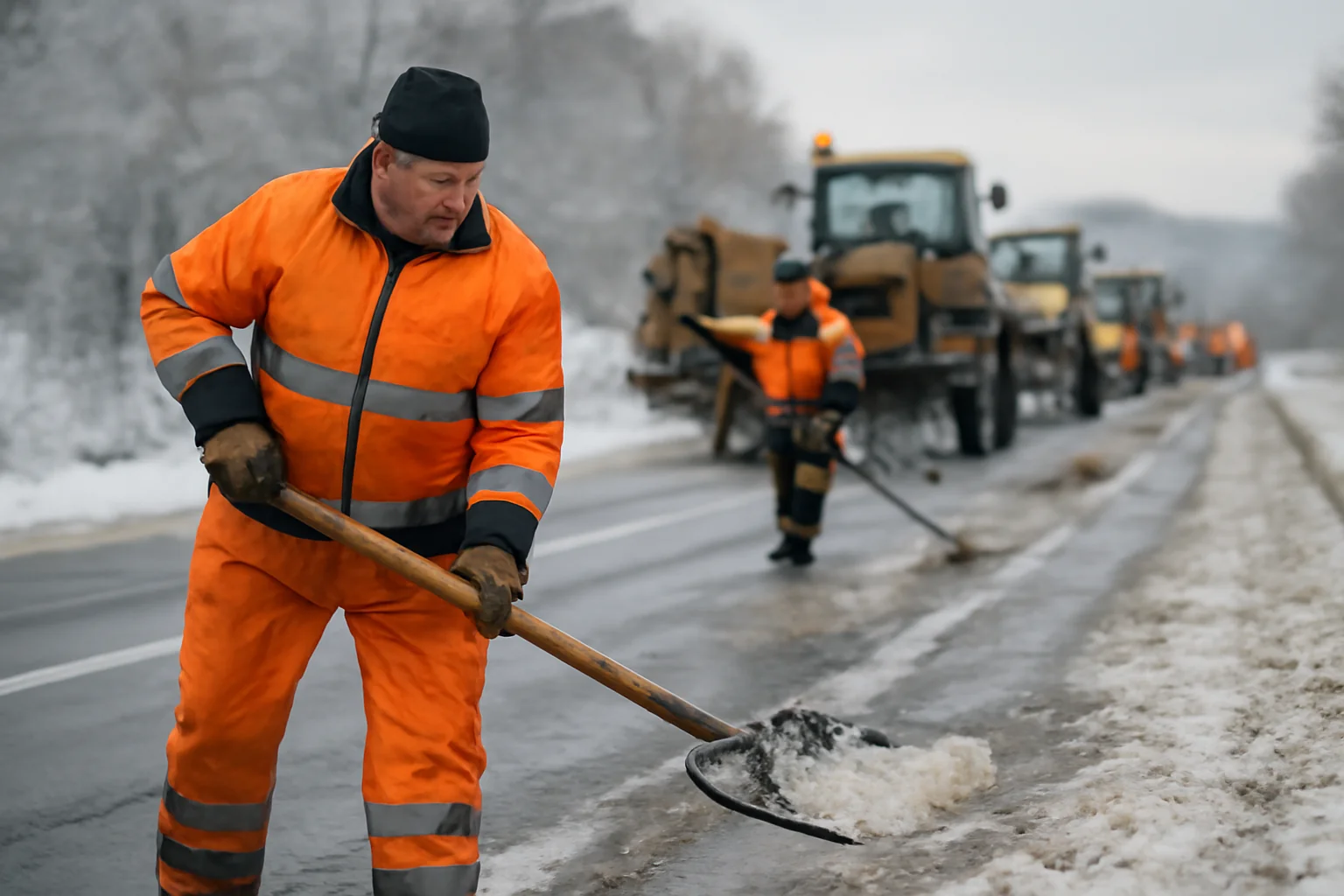 Circulație pe drumurile naționale din Botoșani: peste 100 de utilaje intervin pentru deszăpezire