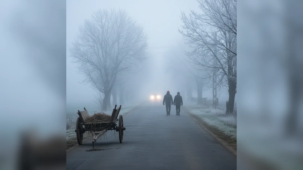 Cod galben de ceață densă în Botoșani: avertizare meteo pentru vineri dimineață