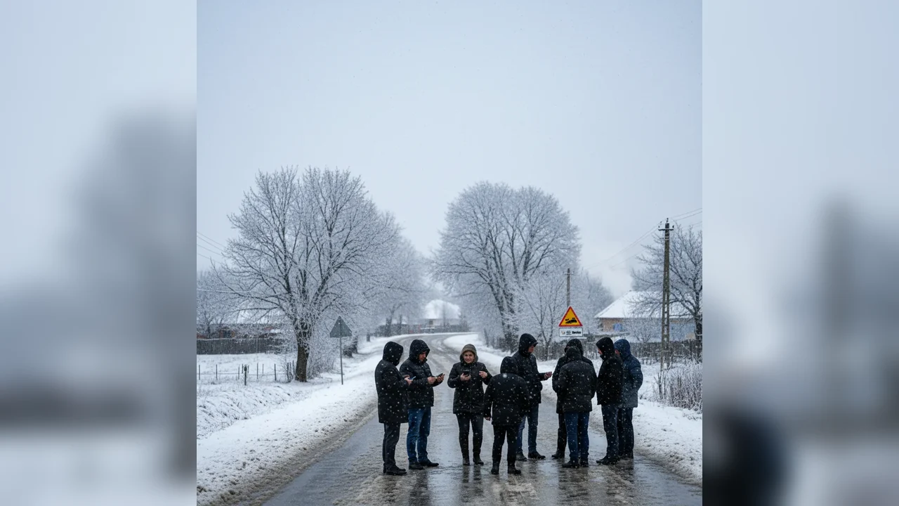 Cod galben de ninsori, lapoviță și polei la Botoșani, valabil 24 de ore