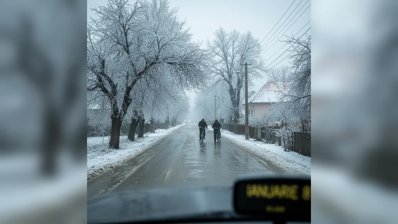 Cod galben de polei și precipitații mixte la Botoșani până pe 8 ianuarie, la prânz