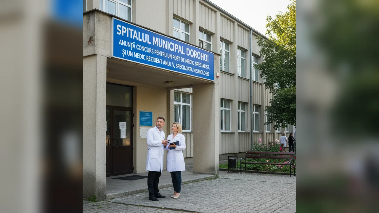 Concurs la Spitalul Municipal Dorohoi pentru posturi de medic specialist și medic rezident în Neurologie
