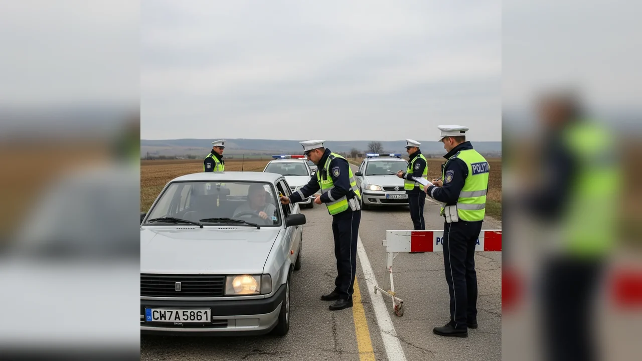 Controale rutiere în Botoșani: șofer cercetat penal pentru alcool și zeci de amenzi aplicate