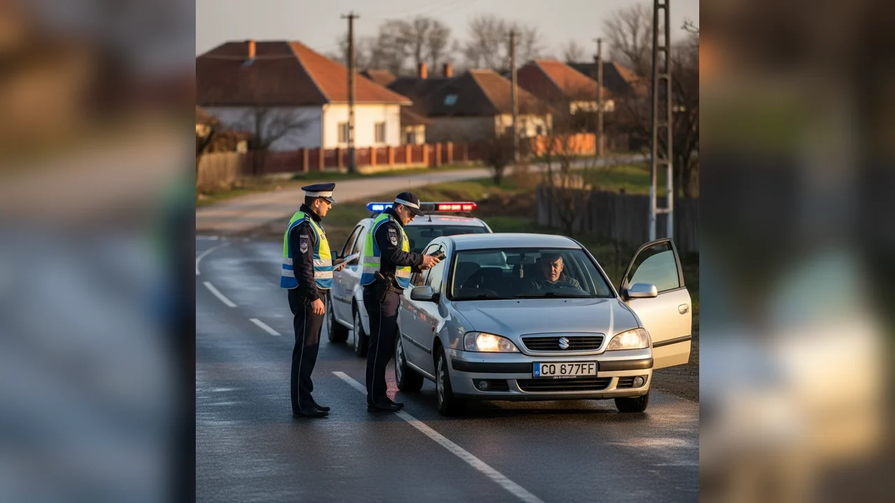 Control rutier la Botoșani s-a încheiat cu surprize pentru un șofer care a încălcat legea