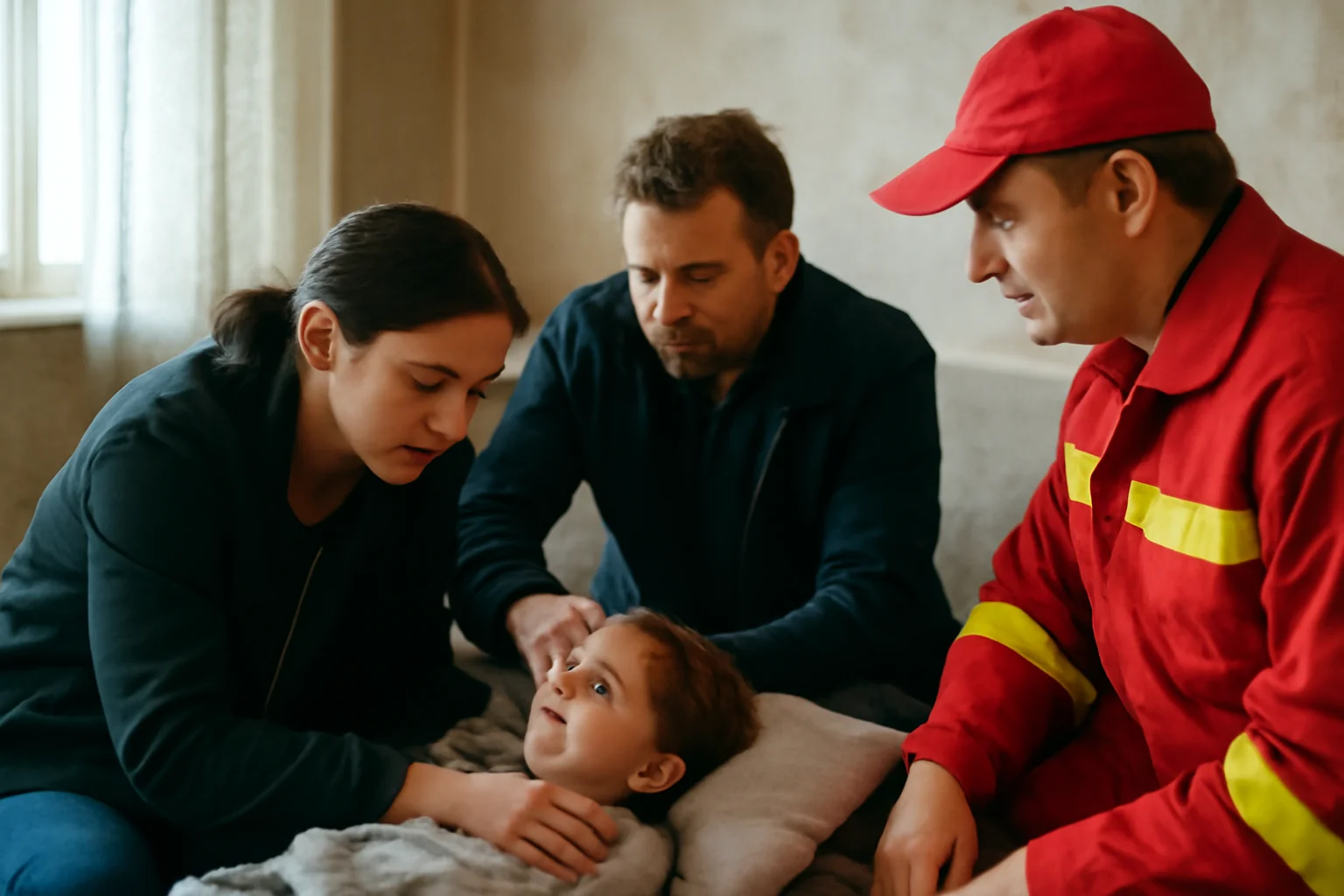 Copil și părinți găsiți intoxicați în locuință; intervenție de urgență a specialiștilor sosiți de la Iași