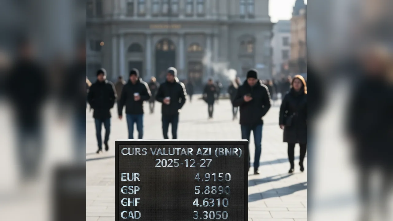 Curs valutar azi (BNR) – 2025-12-27