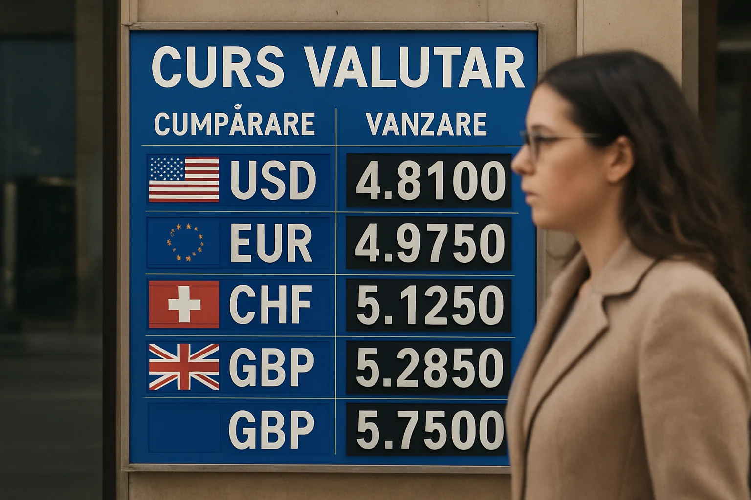 Curs valutar azi (BNR) – 2026-03-17