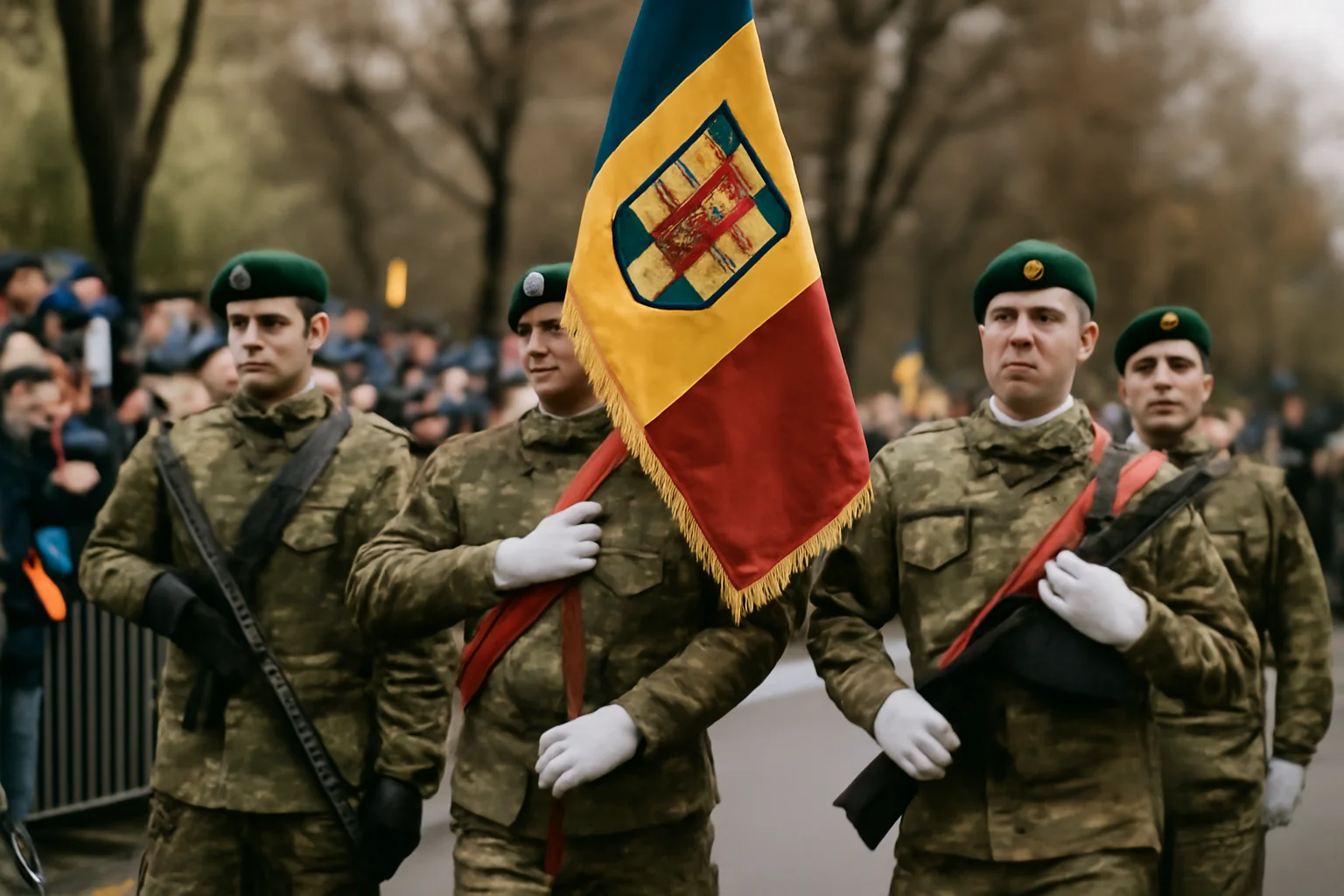 Defilare cu momente surpriză de Ziua Națională a României – Eveniment local cu VIDEO