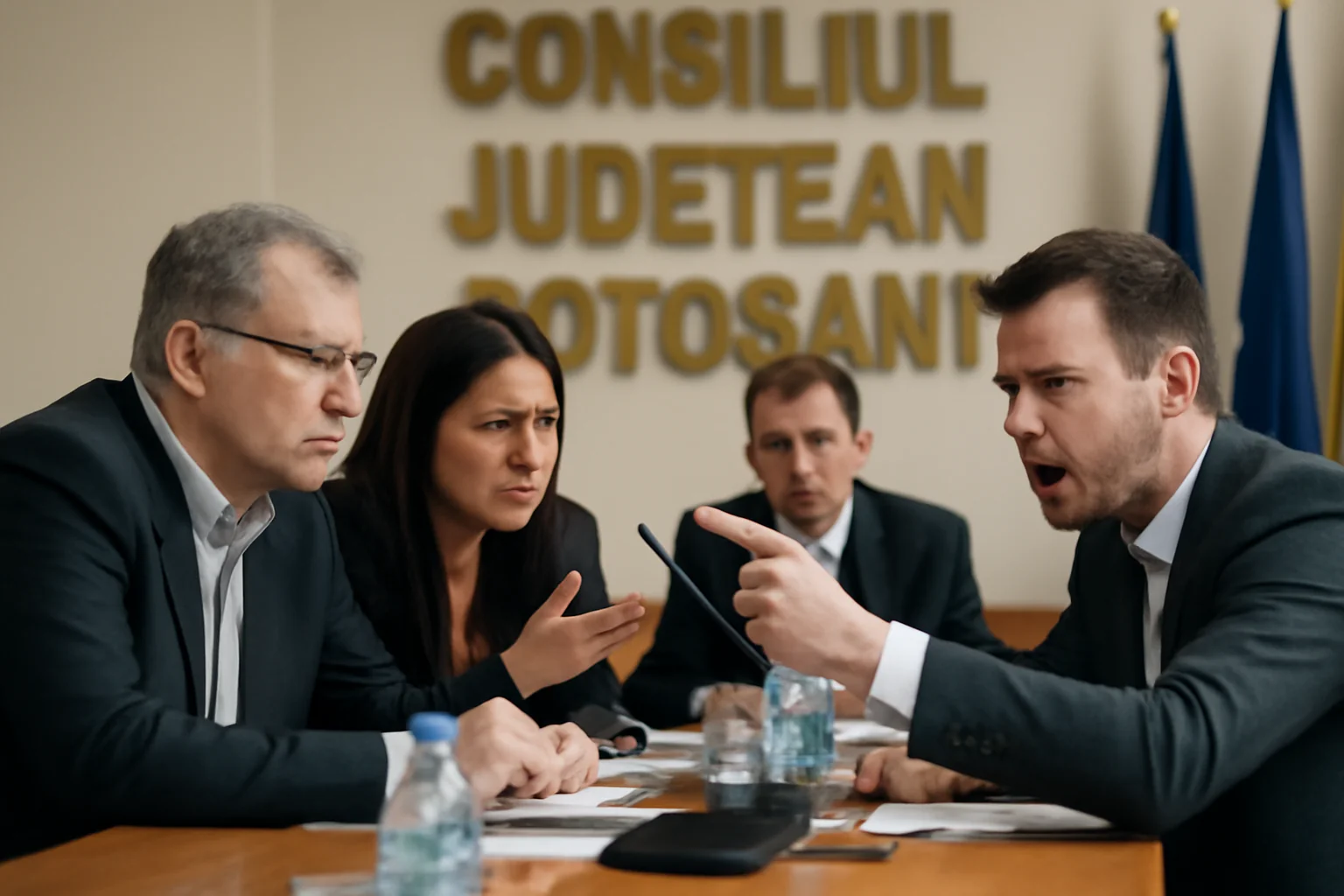 Discuții tensionate în ședința Consiliului Județean Botoșani pe tema implicării unui director