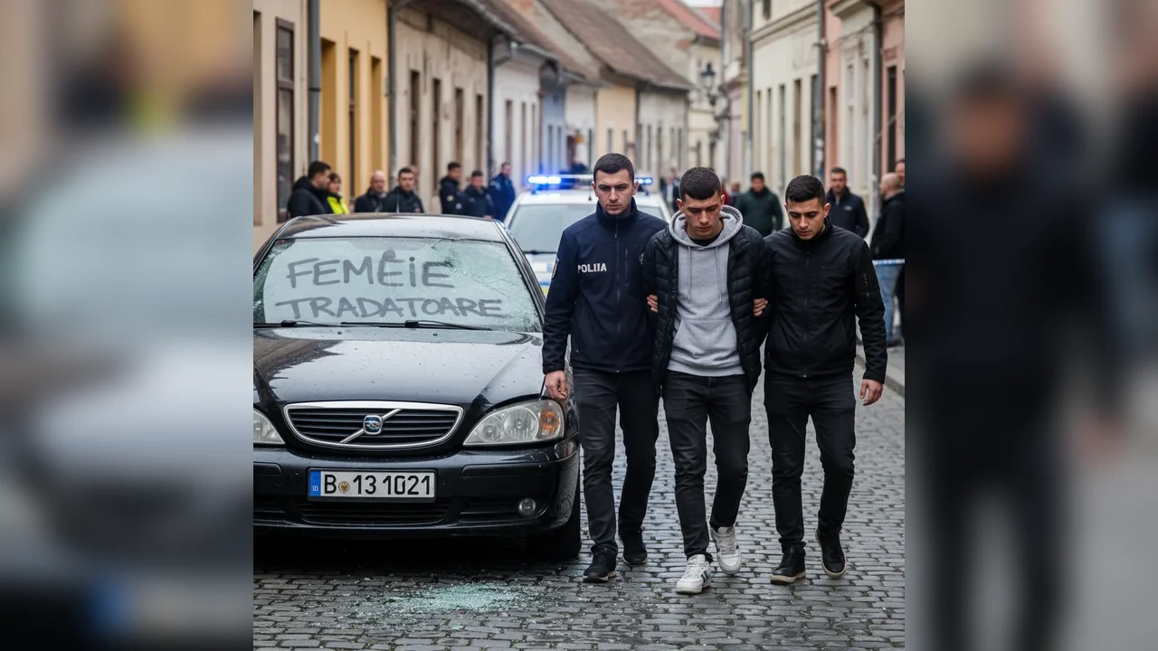 Doi tineri reținuți la Botoșani după agresarea unei femei și vandalizarea unei mașini