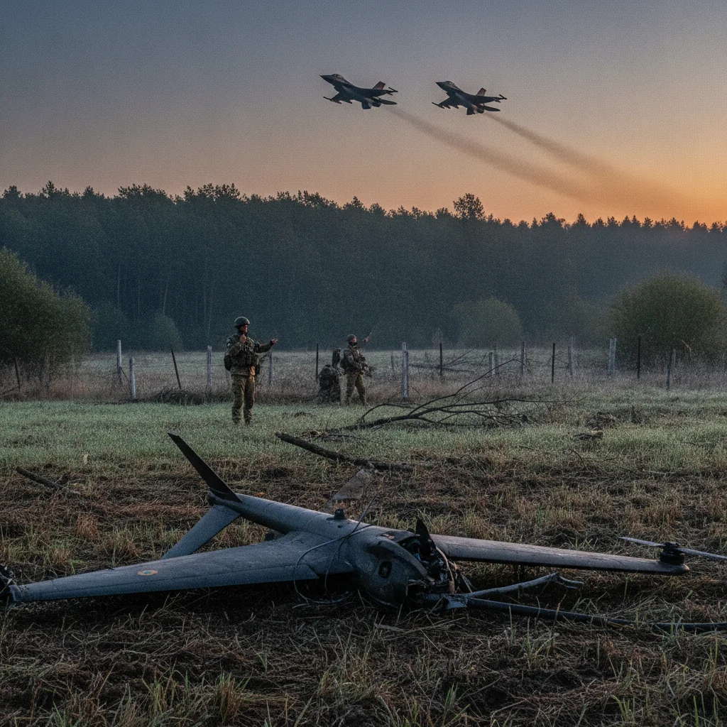 Dronă detectată în Botoșani, prăbușită în Suceava: RO-Alert și F-16 ridicate