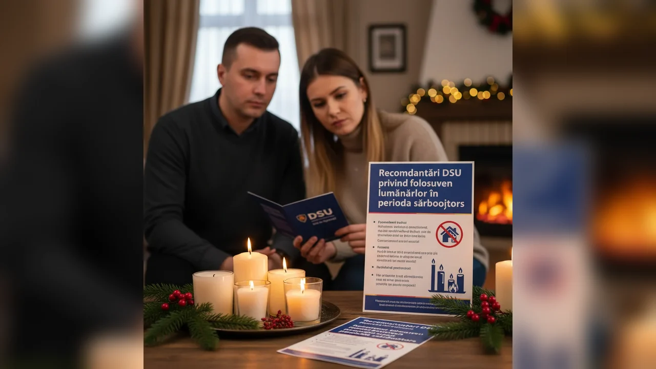 DSU transmite recomandări pentru folosirea lumânărilor în perioada sărbătorilor la Botoșani