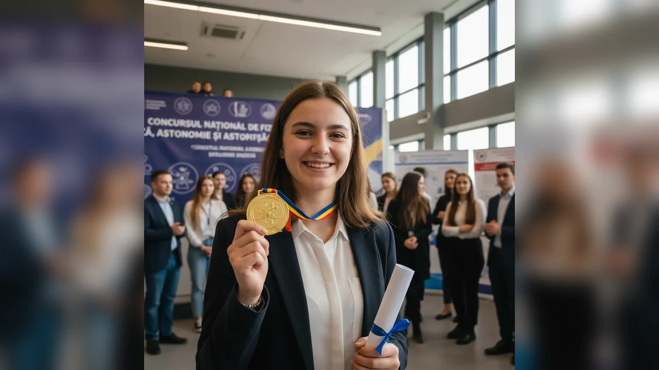 Eleva din Botoșani premiată cu aur la Concursul Național de Fizică, Astronomie și Astrofizică