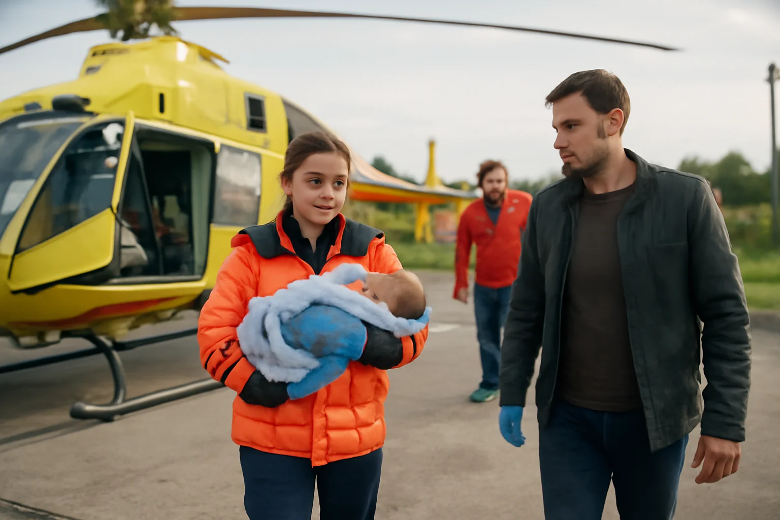 Elicopter SMURD chemat de urgență la Botoșani pentru transferul unui bebeluș în stare gravă