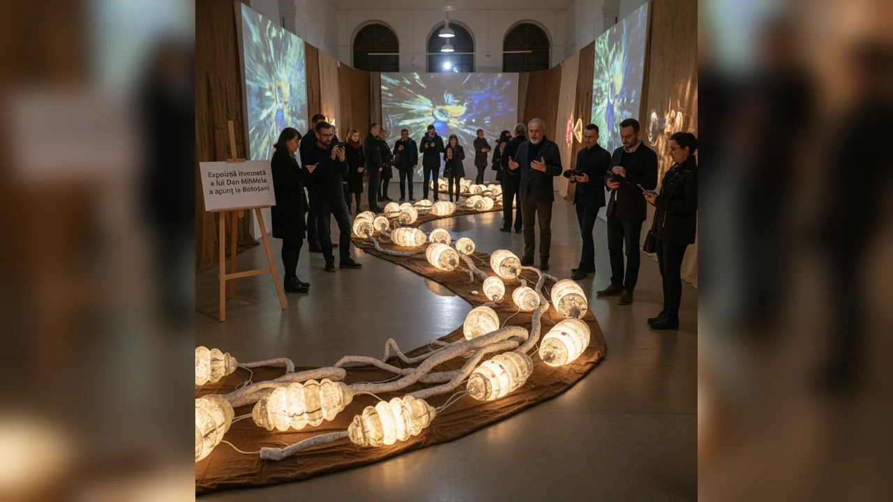 Expoziția Cum respiră pământul a lui Dan Mihalcea la Botoșani