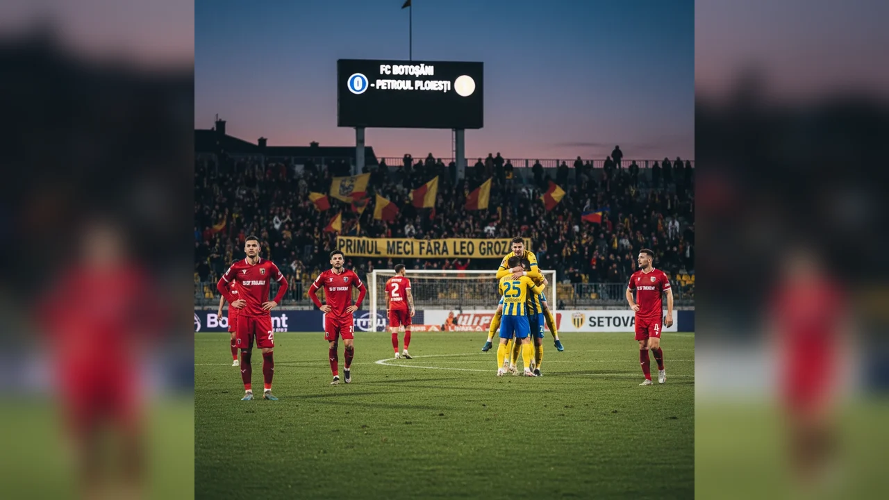 FC Botoșani pierde pe teren propriu cu Petrolul Ploiești în primul meci fără Leo Grozavu