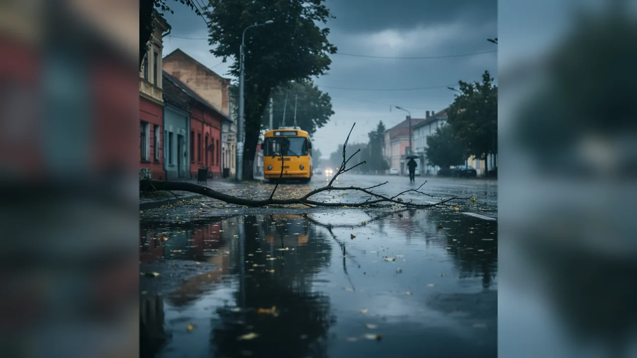 Furtunile aduc Cod galben de vreme severă în Botoșani