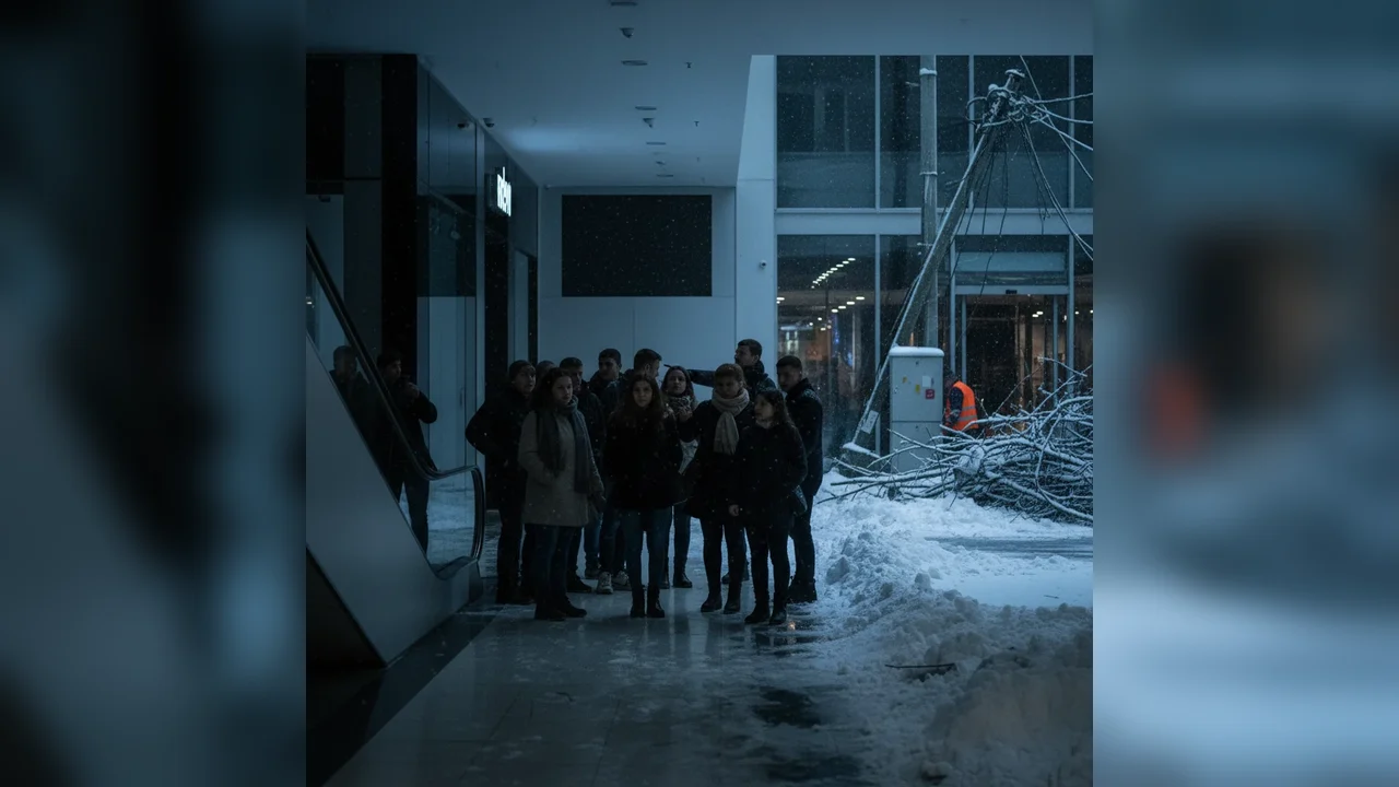 Gerul provoacă avarie la rețeaua electrică a Botoșani Shopping Center