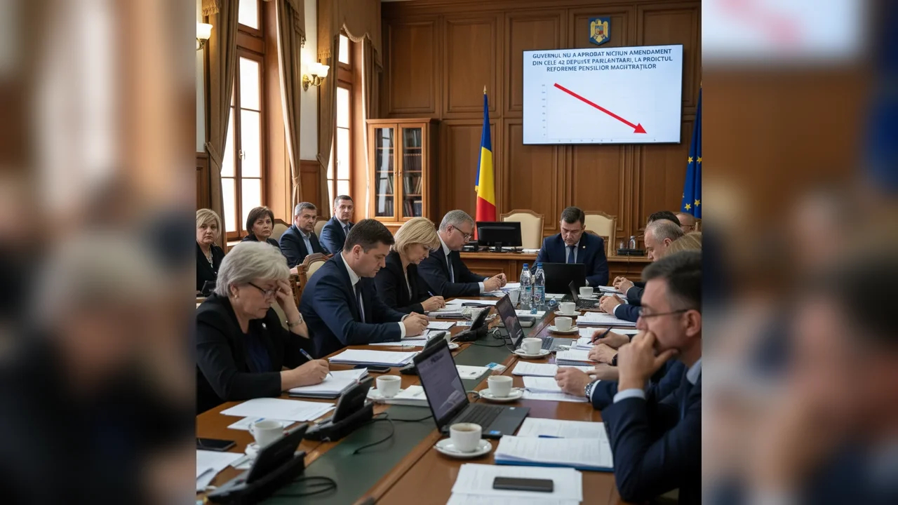 Guvernul respinge toate cele 42 de amendamente parlamentare la reforma pensiilor magistraților