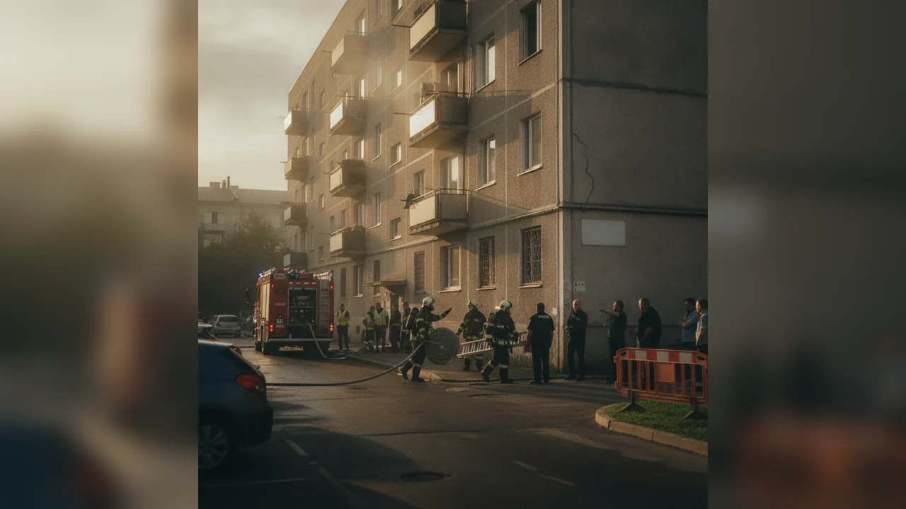 Incendiu în Botoșani: Pompierii au intervenit pe Împărat Traian