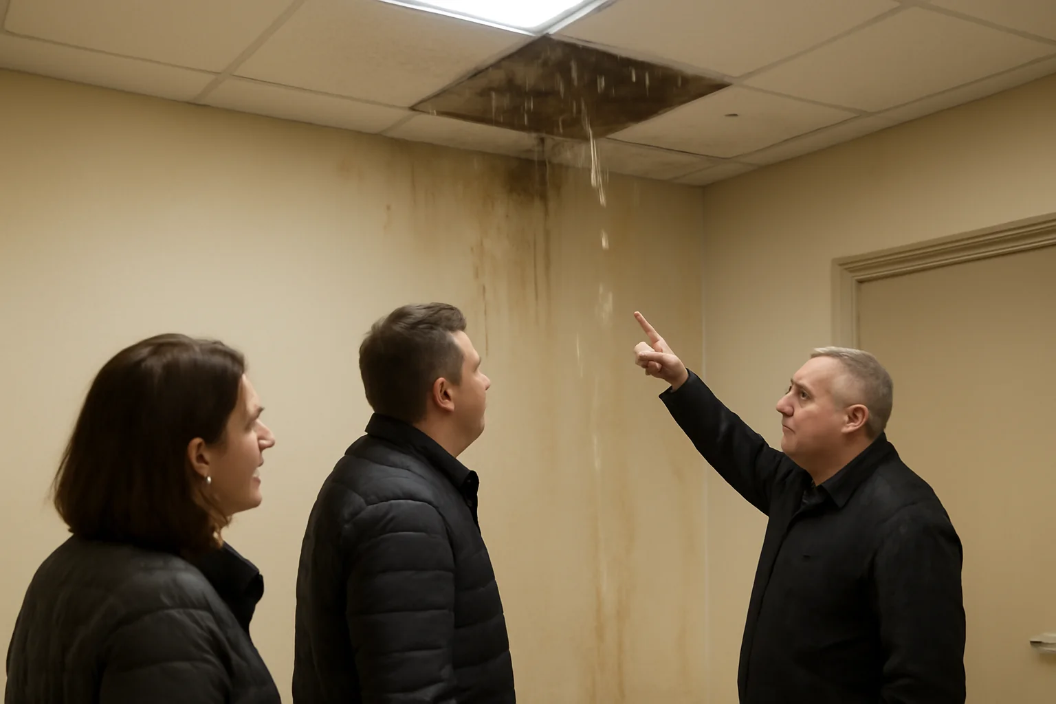 Infiltrații de apă la sediul IPJ Botoșani, sindicaliștii atrag atenția asupra riscurilor pentru polițiști