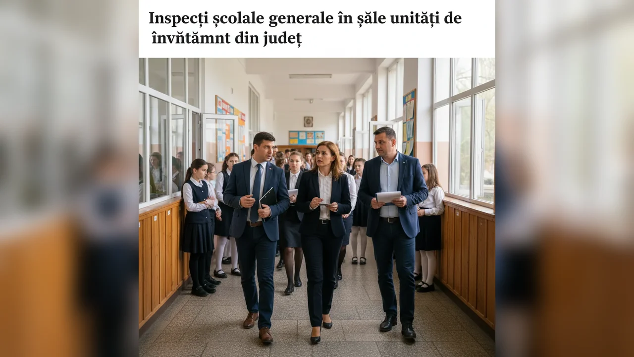 Inspecții școlare generale în șase unități de învățământ din județul Botoșani