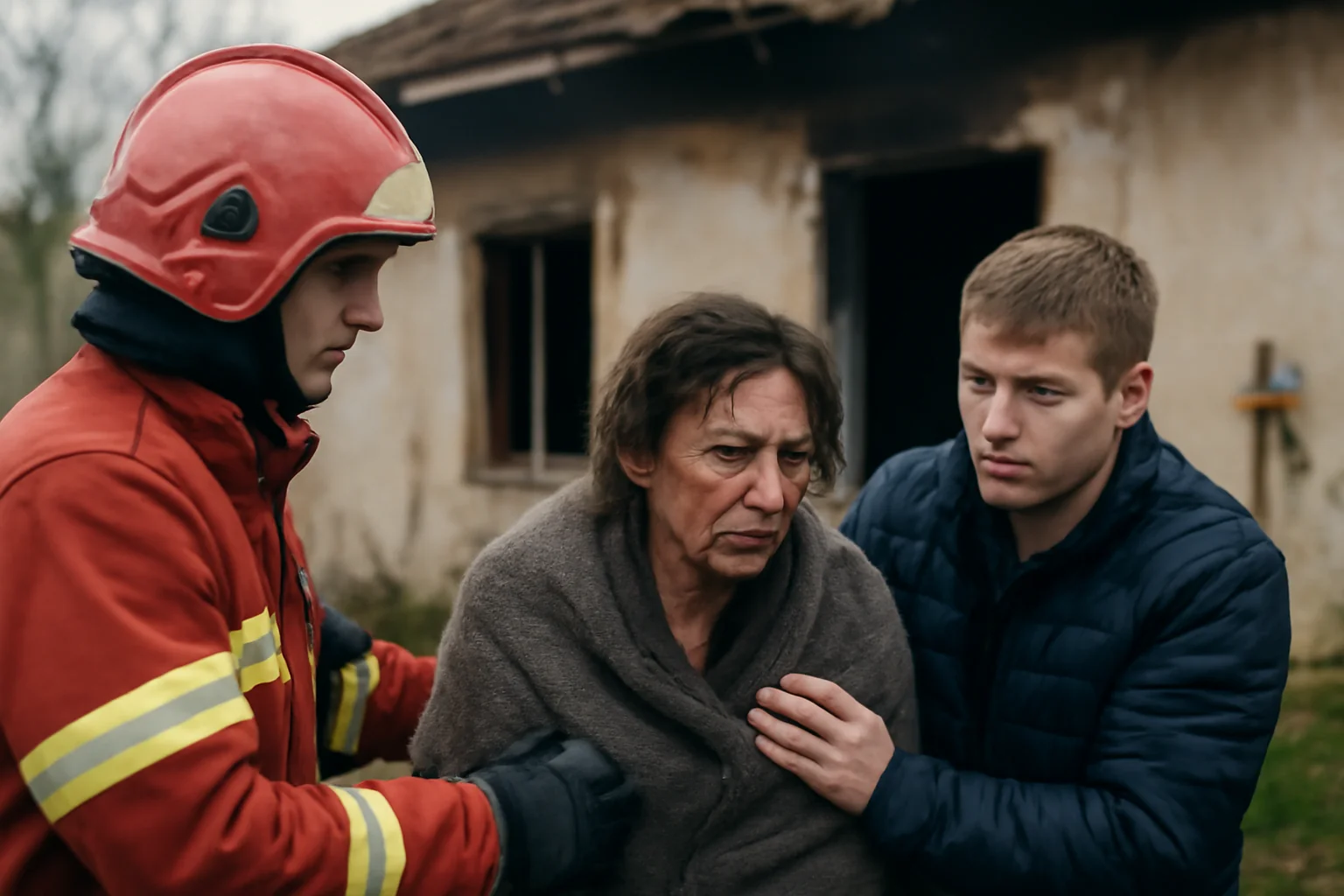 Intervenție de urgență la Botoșani: femeie cu arsuri și fiu intoxicat cu fum într-o locuință