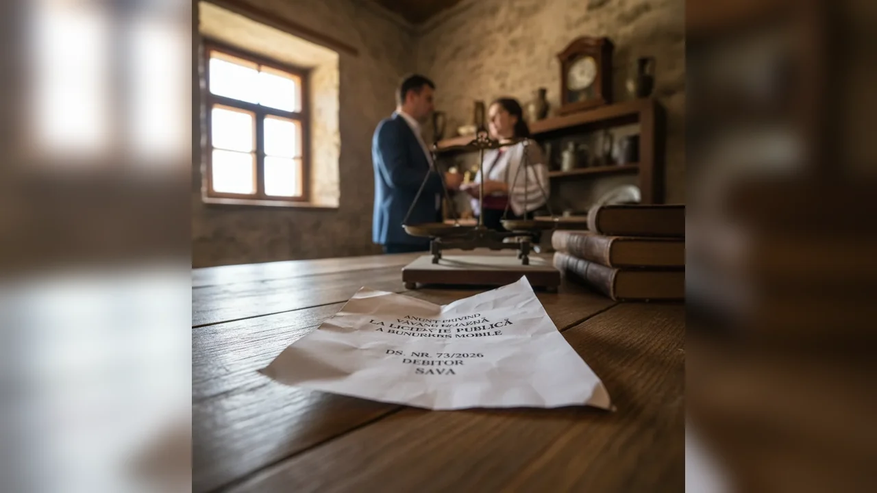 Licitație publică pentru vânzarea bunurilor mobile SAVA