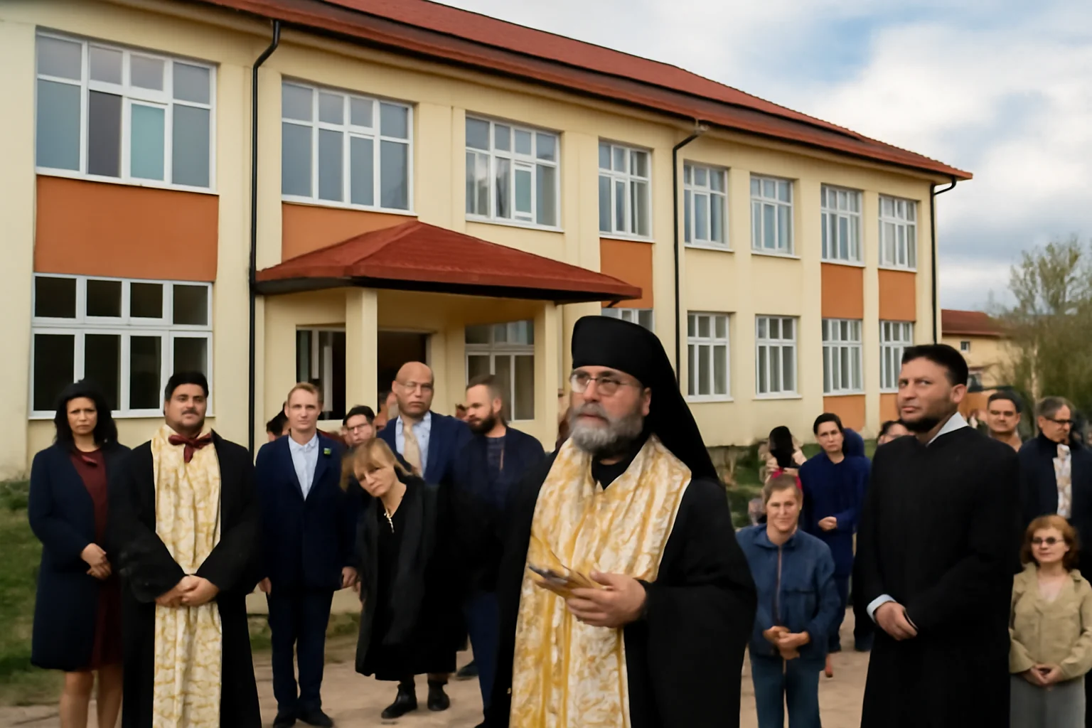 Lucrări de modernizare încheiate la o școală din Botoșani, inaugurate cu slujbă de sfințire