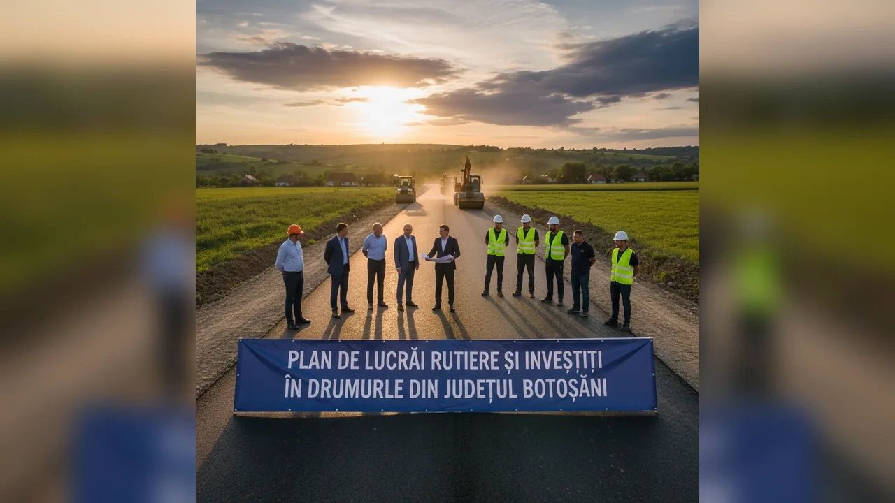 Lucrări rutiere anunțate la Botoșani pentru drumurile județene și naționale