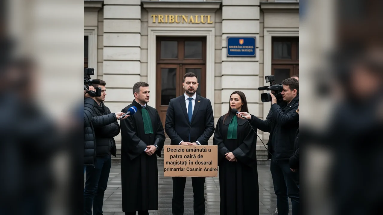 Magistrații amână pentru a patra oară decizia în dosarul primarului Cosmin Andrei