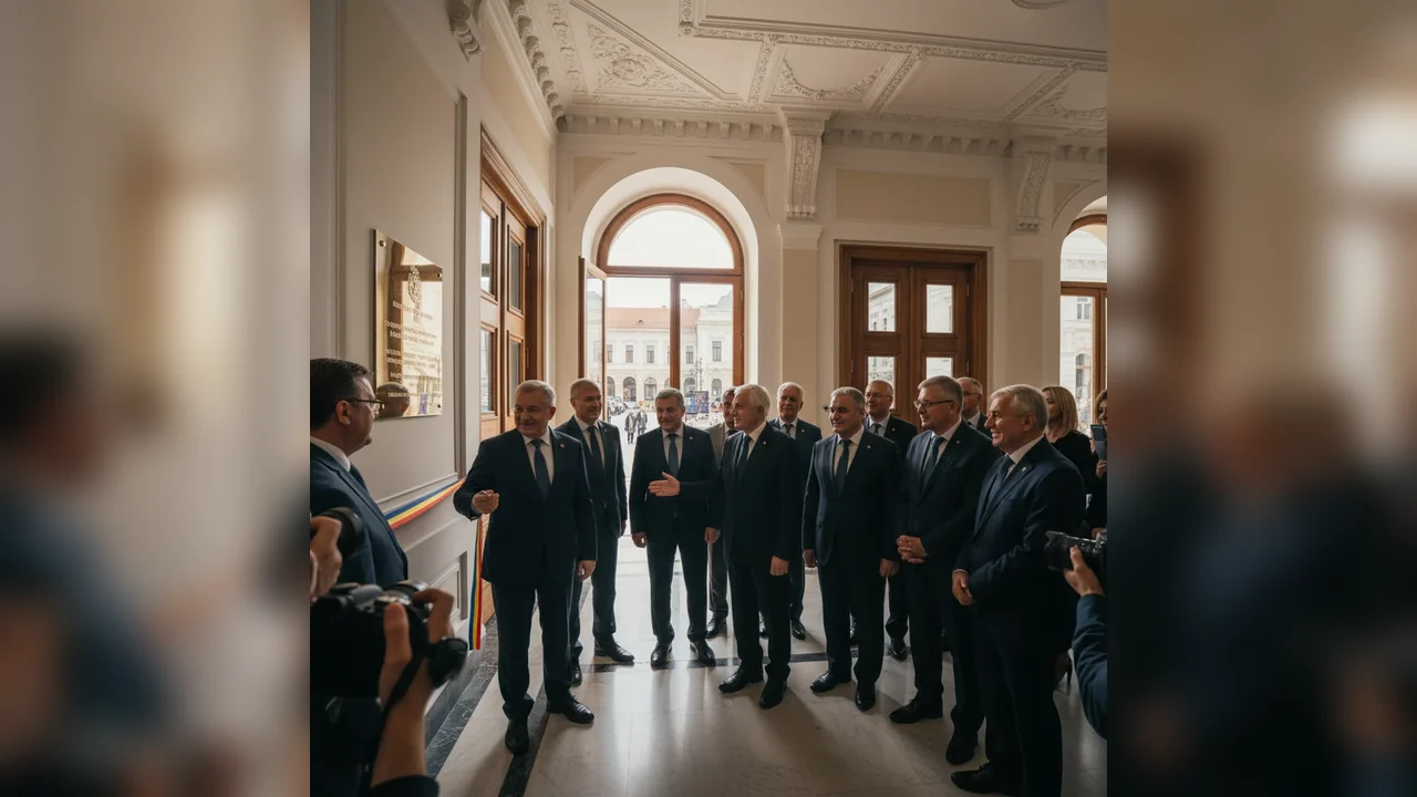 Palatul Administrativ inaugurat alături de foști prefecți